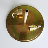 Ceiling light globe glass and brass