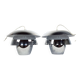 Paire de suspensions chrome Space Age vintage