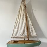 Wooden navigable basin sailboat. origin england