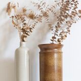 Vintage stoneware vase signed