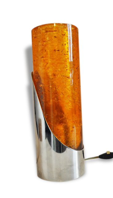 Lamp tube resin fractal seventies