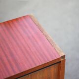 Meuble ARP Minvielle, meuble de rangement vintage, porte coulissante, décoration intérieur, 50's