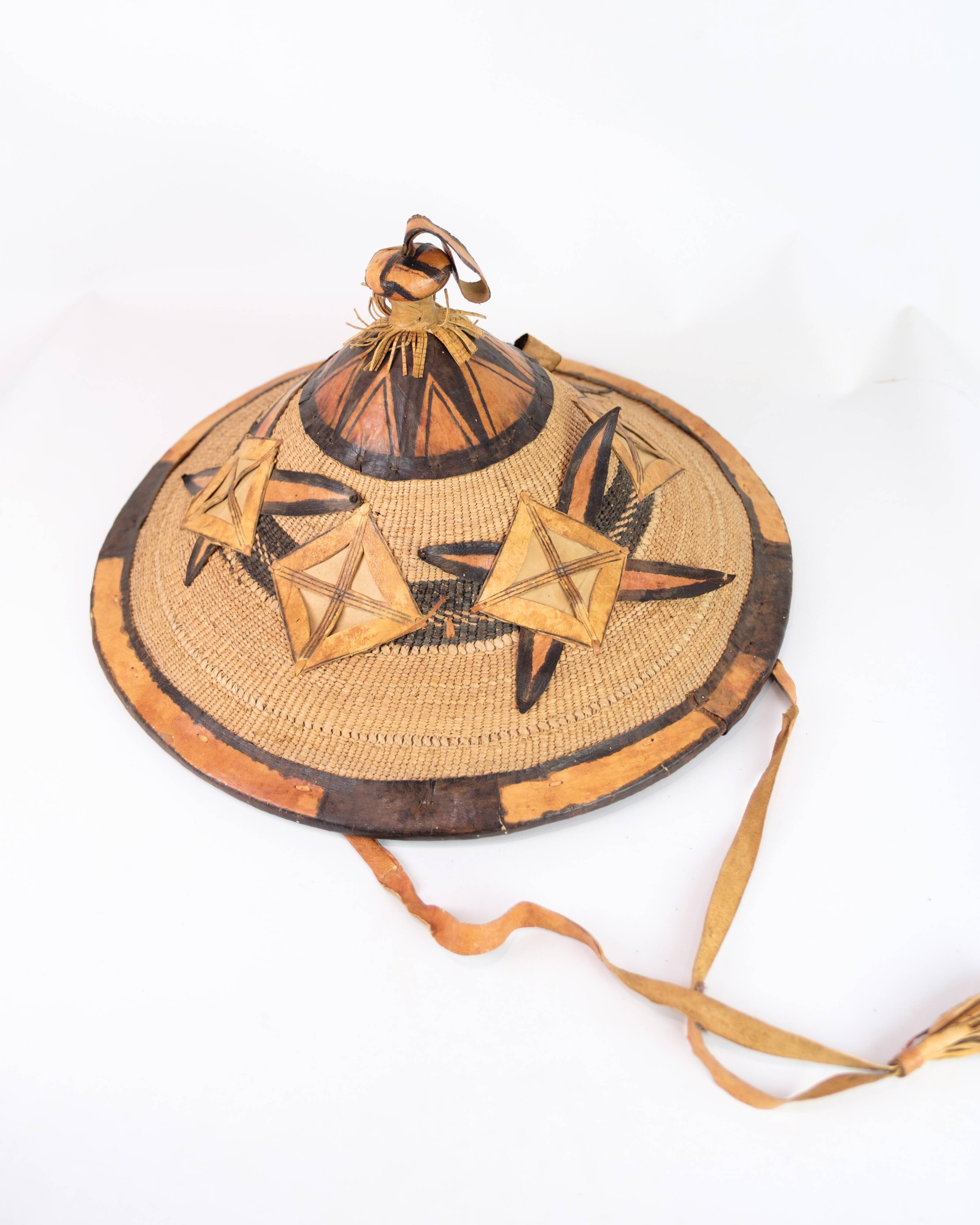 Traditional Fulani Hat Or Tengaade Made In Natural Materials From Africa