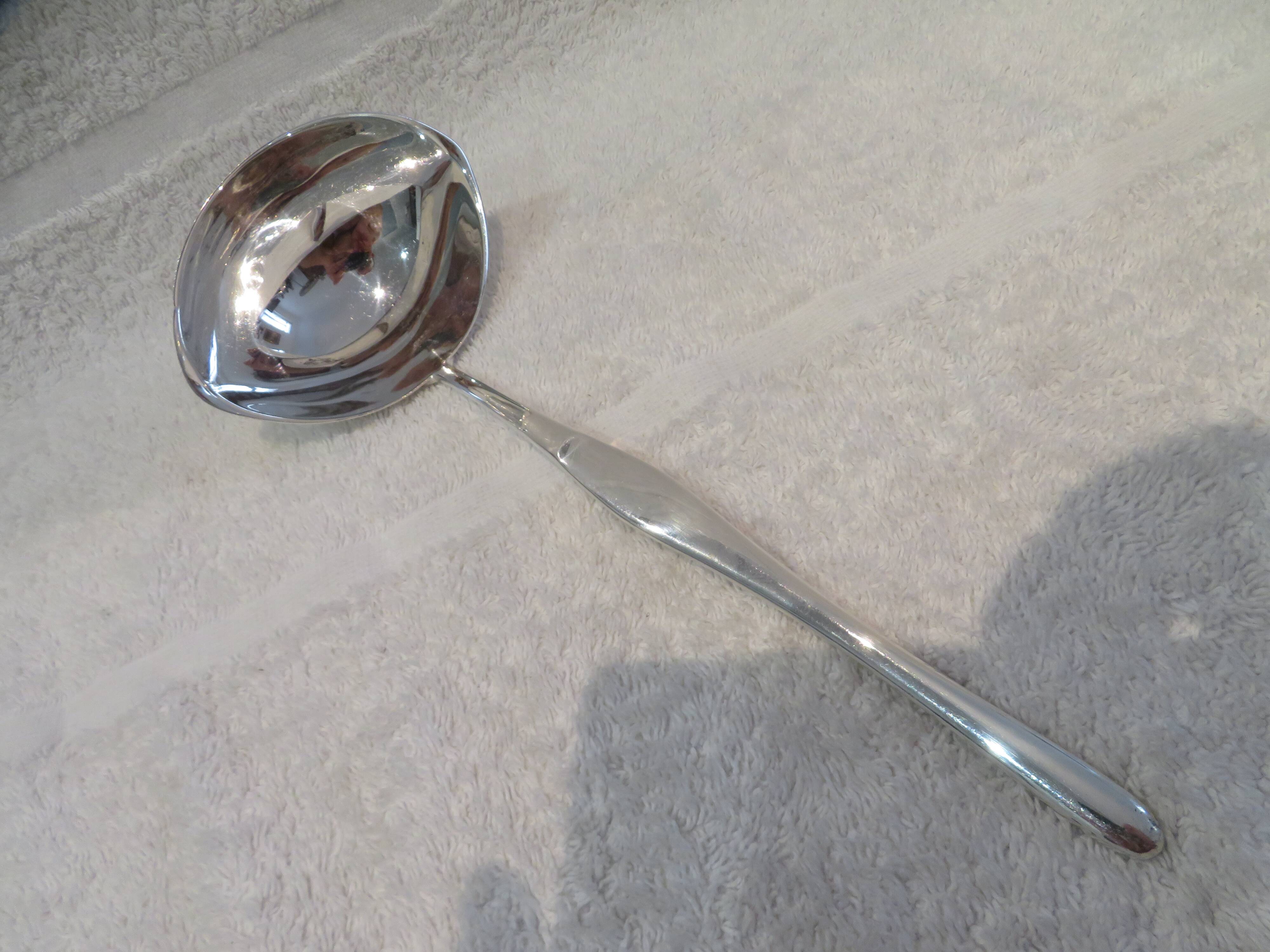 Christofle Duo silver plated soup ladle, 24.5cm