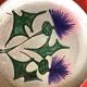 Vallauris plate with thistles