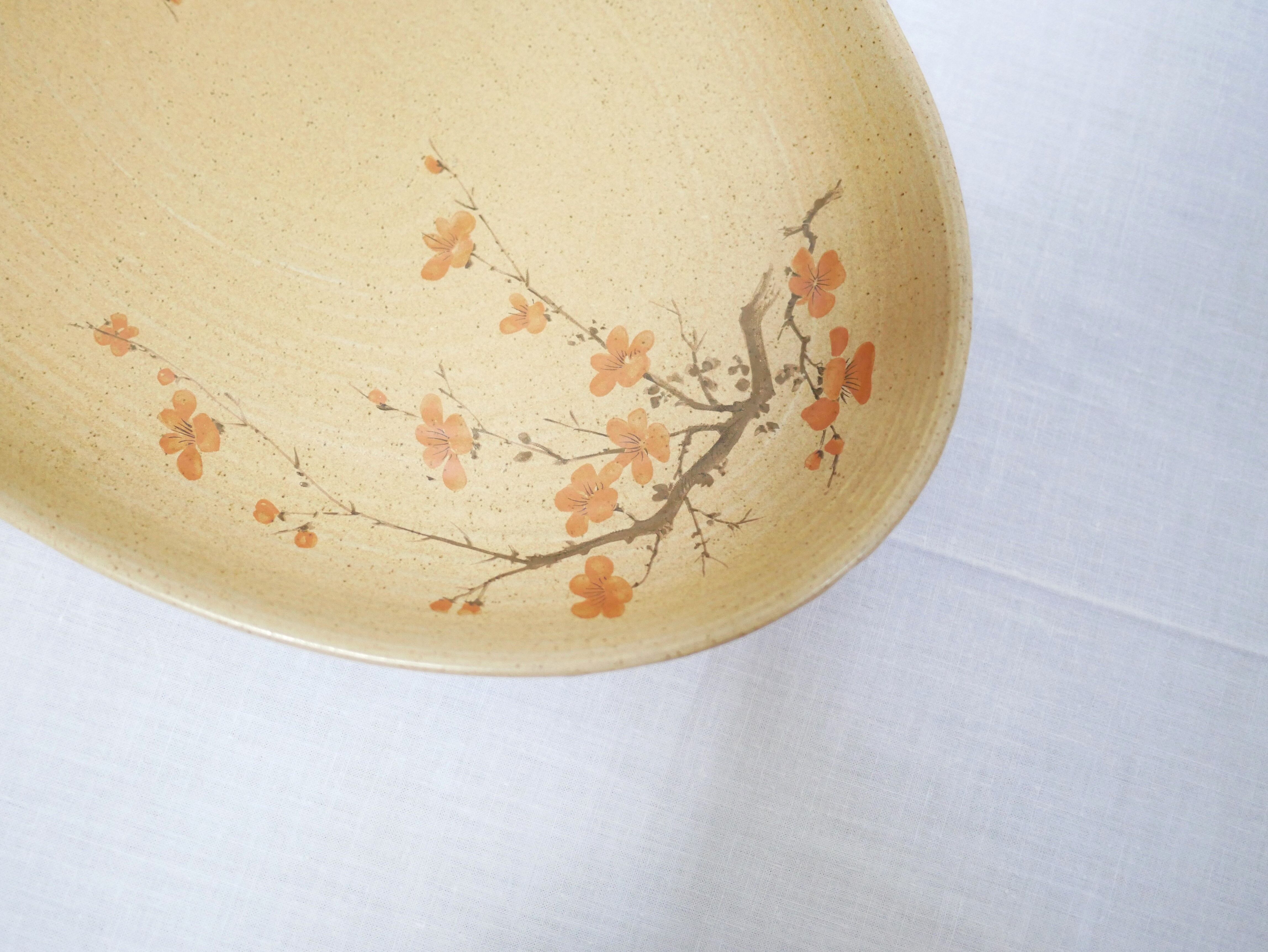 Vintage oval porcelain dish by Maison Revol, France