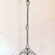 Black Scandinavian wrought iron wall candle holder 1940/50