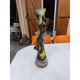 Vase in glass paste and bronze by F. Silviy