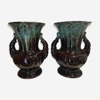 Paire de vases vintage 60