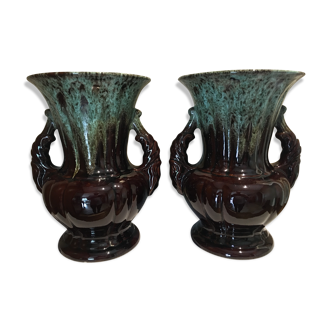 Paire de vases vintage 60