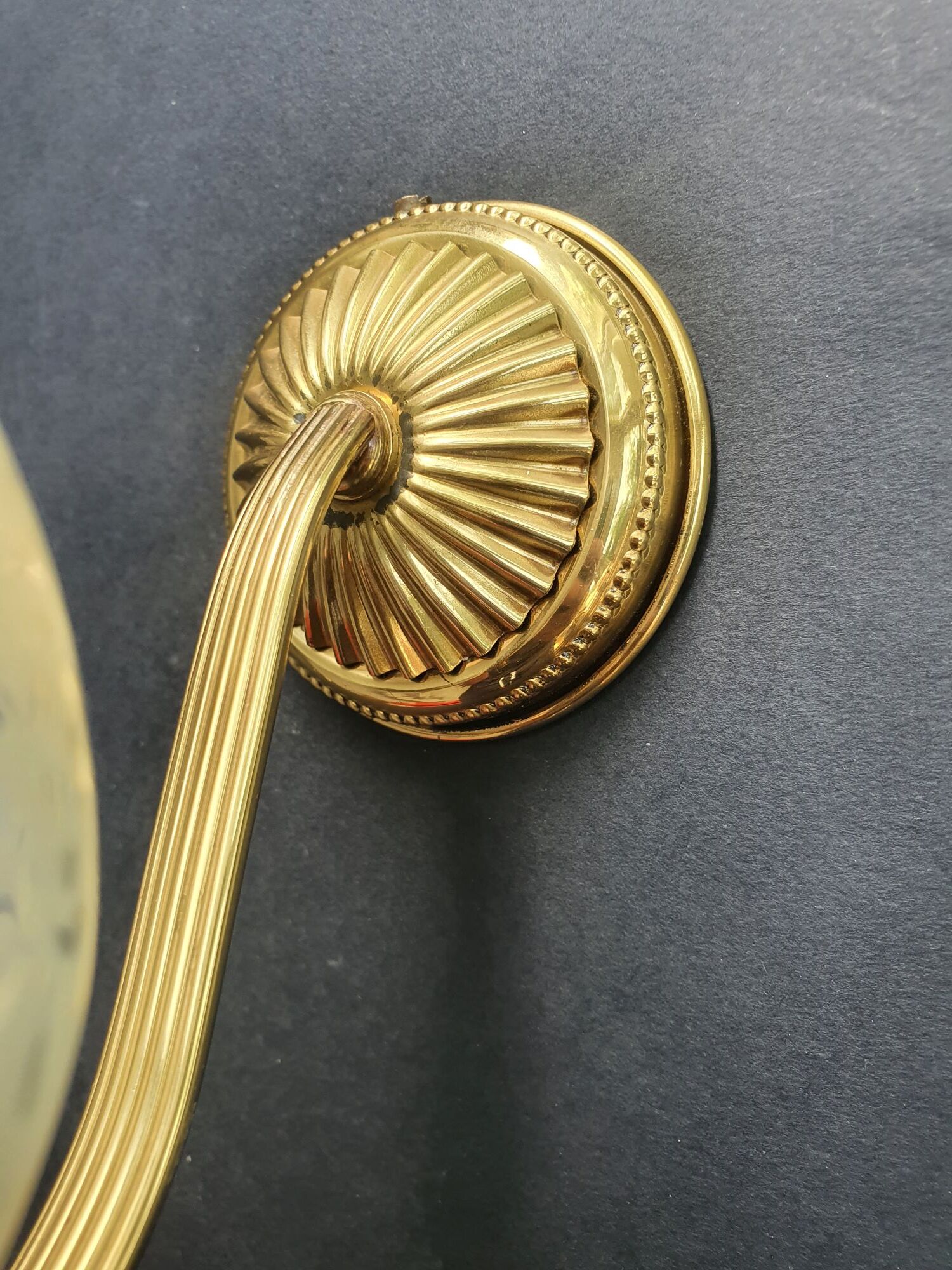 Pair of antique gold wall sconces