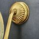 Pair of antique gold wall sconces