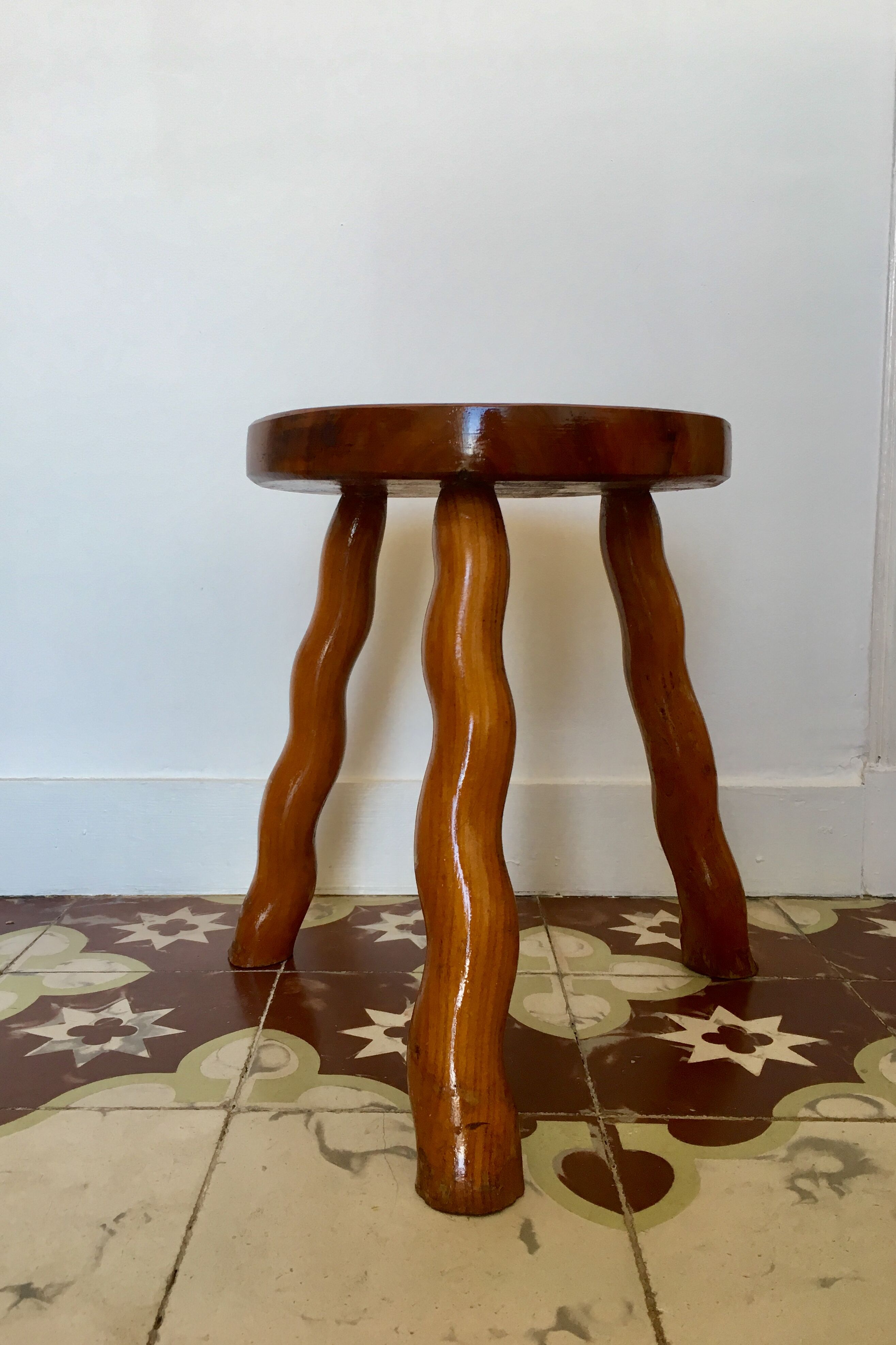 Vintage tripod stool