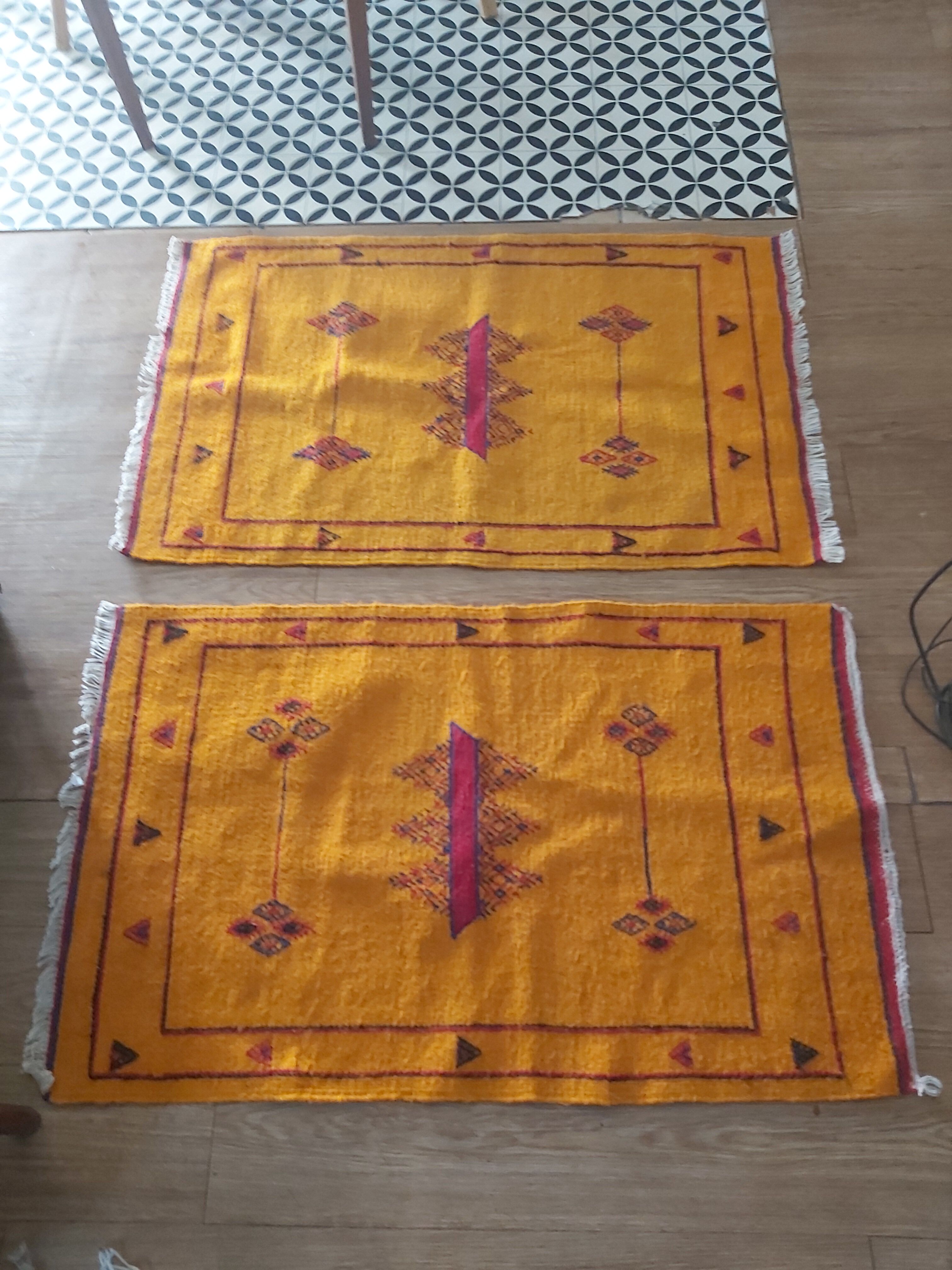 Pair of Moroccan kilims