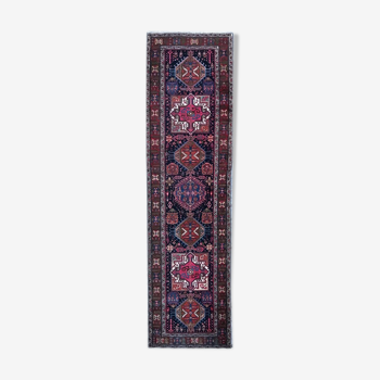 Tapis ancien persan couloir fait main 100x375 cm