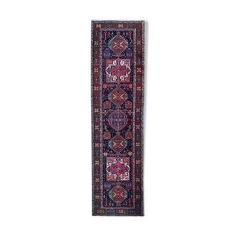 Tapis ancien persan couloir fait main 100x375 cm