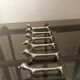 Basset knife holder in silver metal