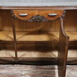 Sideboard in a row, Art Deco period, in mahogany.