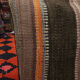 Striped Wool Kilim Cushion Cover Brown Purple Pillow Case- 39x39cm