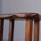Bar stool free form Brutalism in olive tree