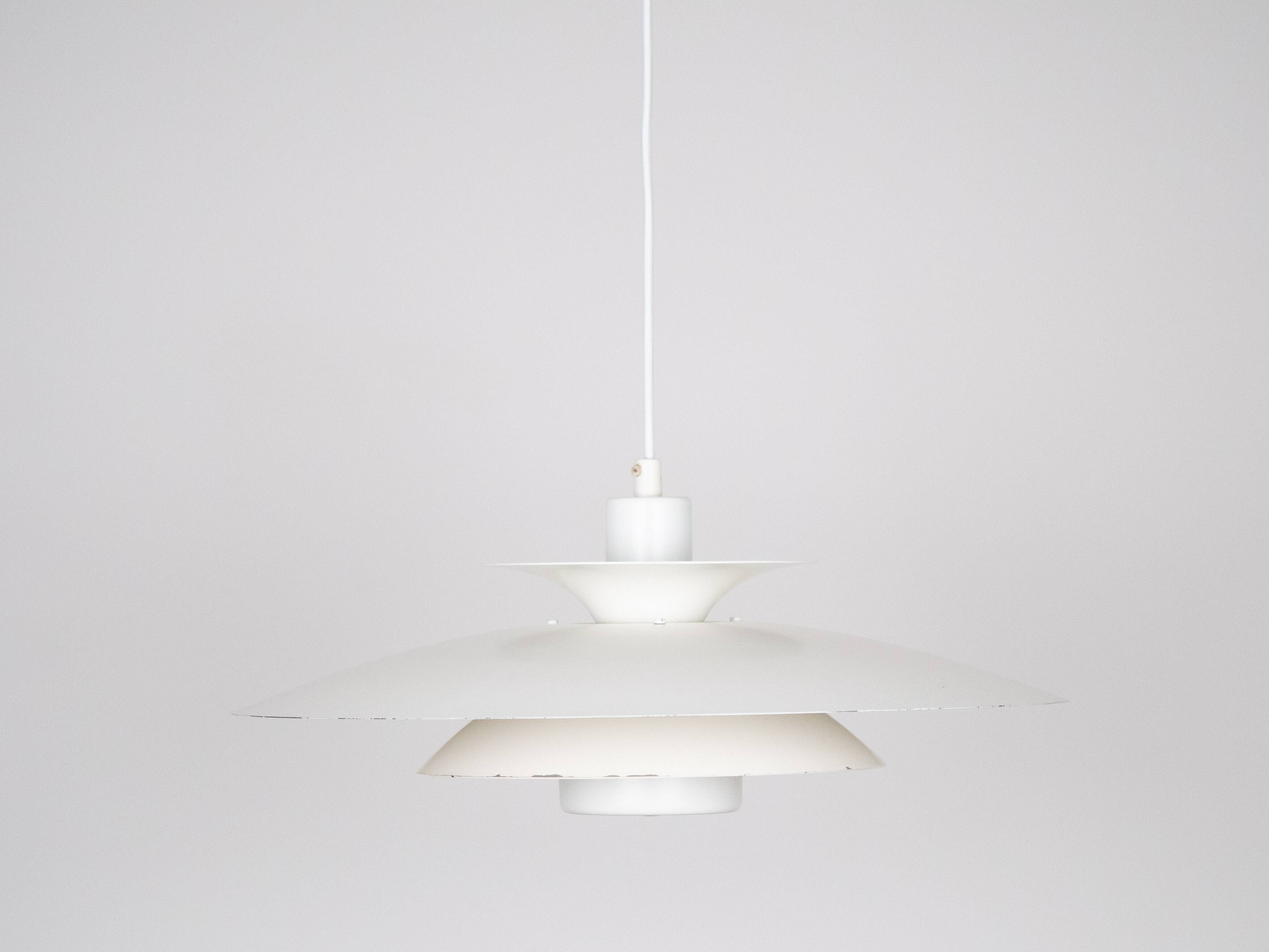 Danish vintage pendant lamp Donau by Kurt Wiborg, Jeka, 1980s