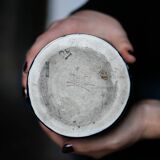 Pair of Lunéville porcelain vases Art Nouveau blue ceramic