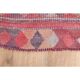 Tapis vintage turc Oushak fait à la main en laine et coton rose, années 1970
