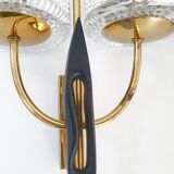 Pair of vintage Arlus wall lights 1950