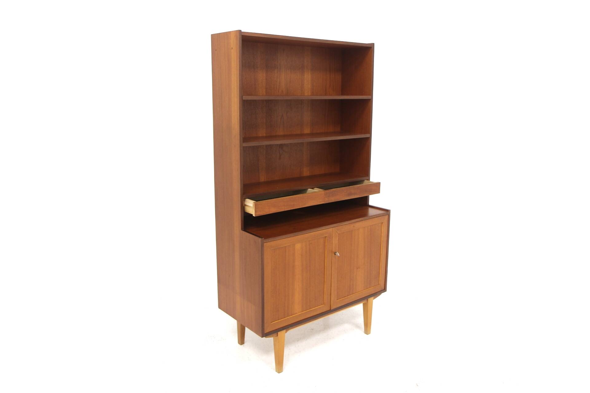 Scandinavian teak bookcase, Sweden, 1950