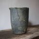Old foundry crucible, plant pot, planter, cache pot, decoration