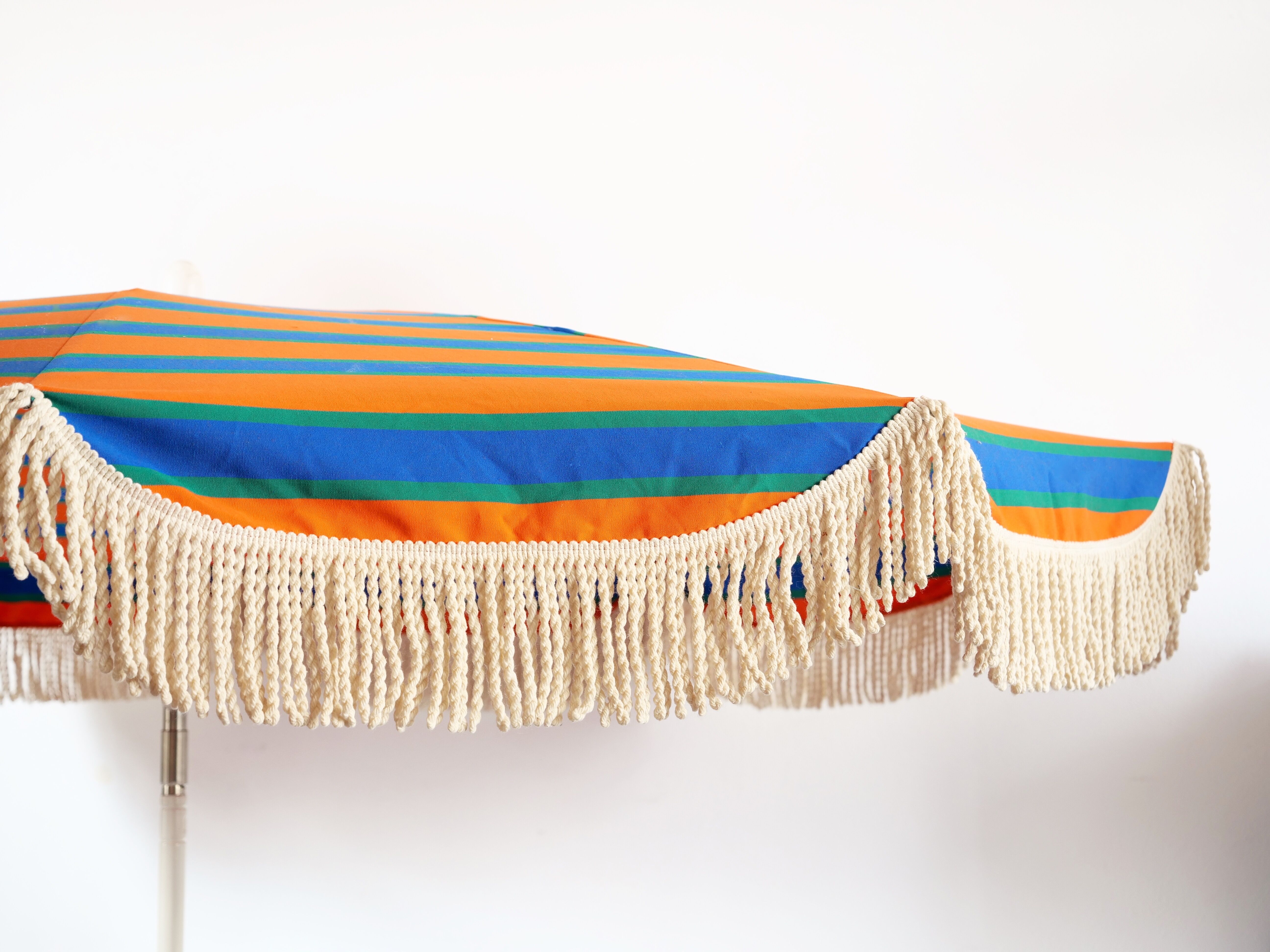 Vintage psychedelic orange umbrella