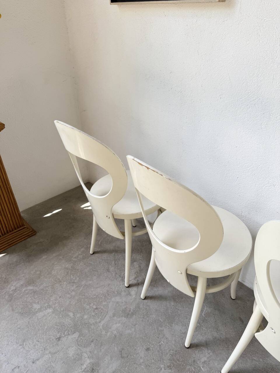 Set of 4 Baumann bistro chairs, Mouette model