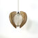Hanging lamp wire and wood from the 60s-70