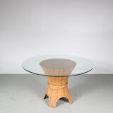 1970s Bamboo dining table by McGuire, USA