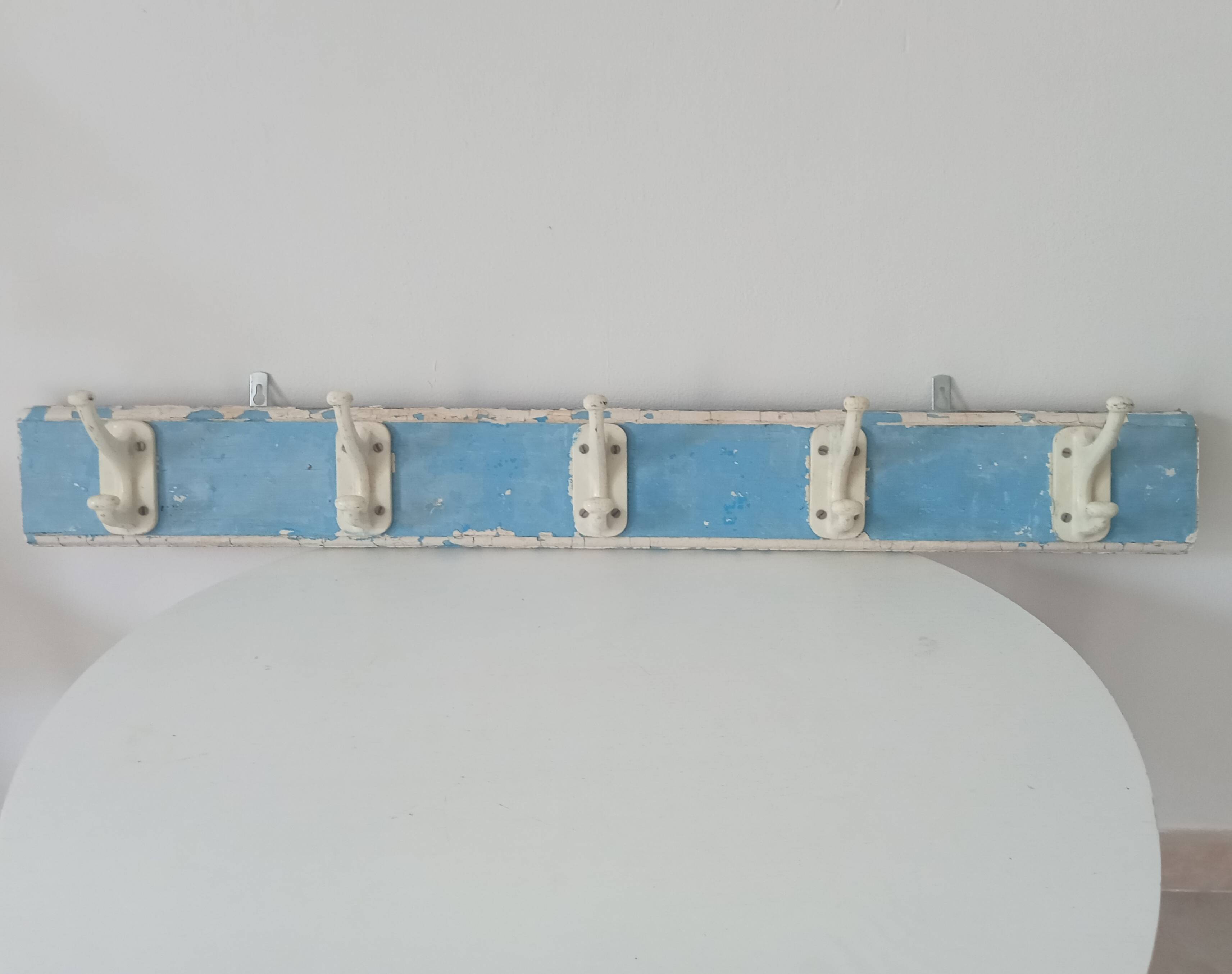 Vintage wall coat rack from the 60s/70s