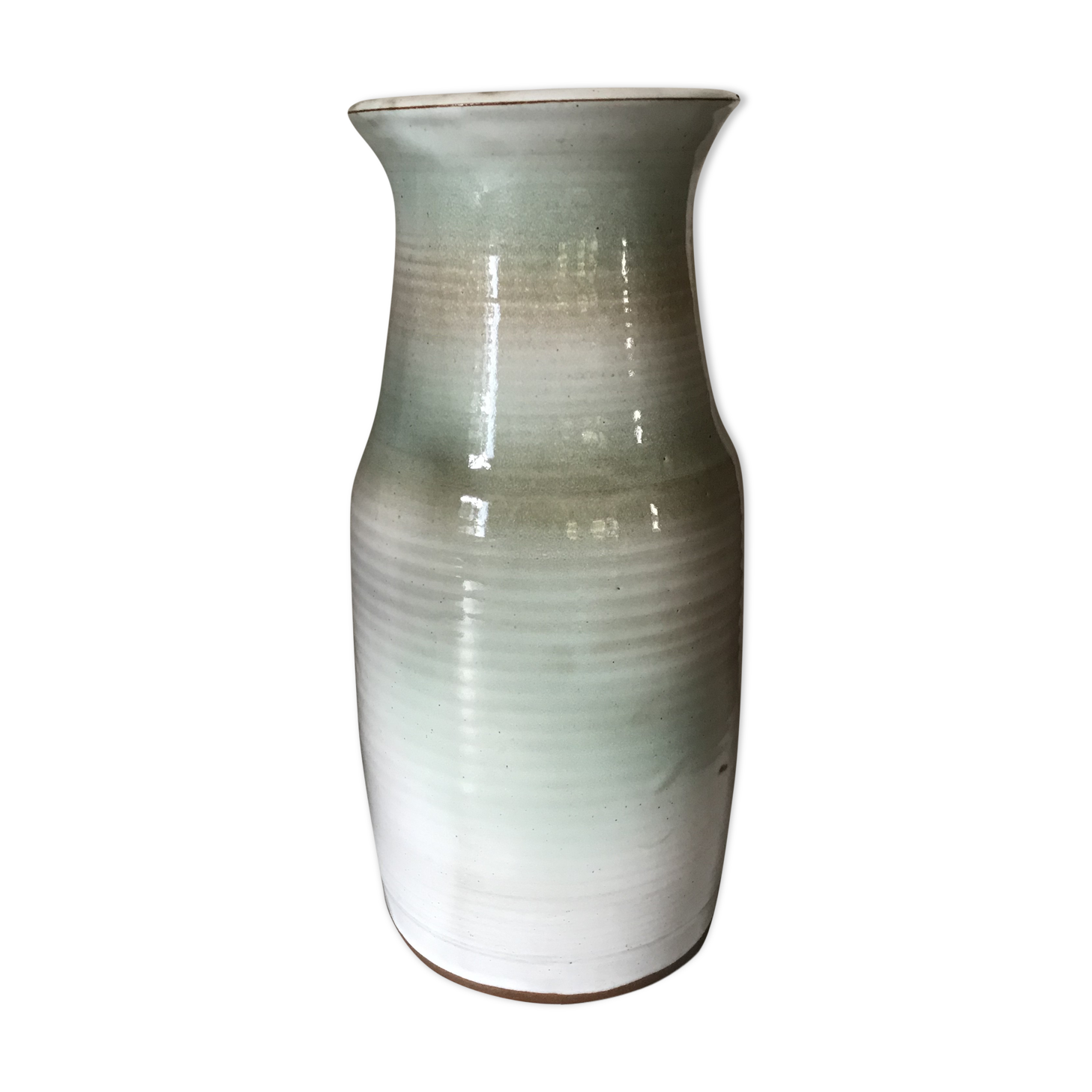 Vintage vase in enamelled ceramic