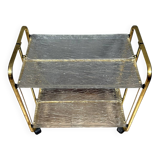 Luxury Trayx Textable Serving Trolley in Molded Plexiglas Ice