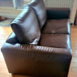 Natuzzi full grain leather sofa