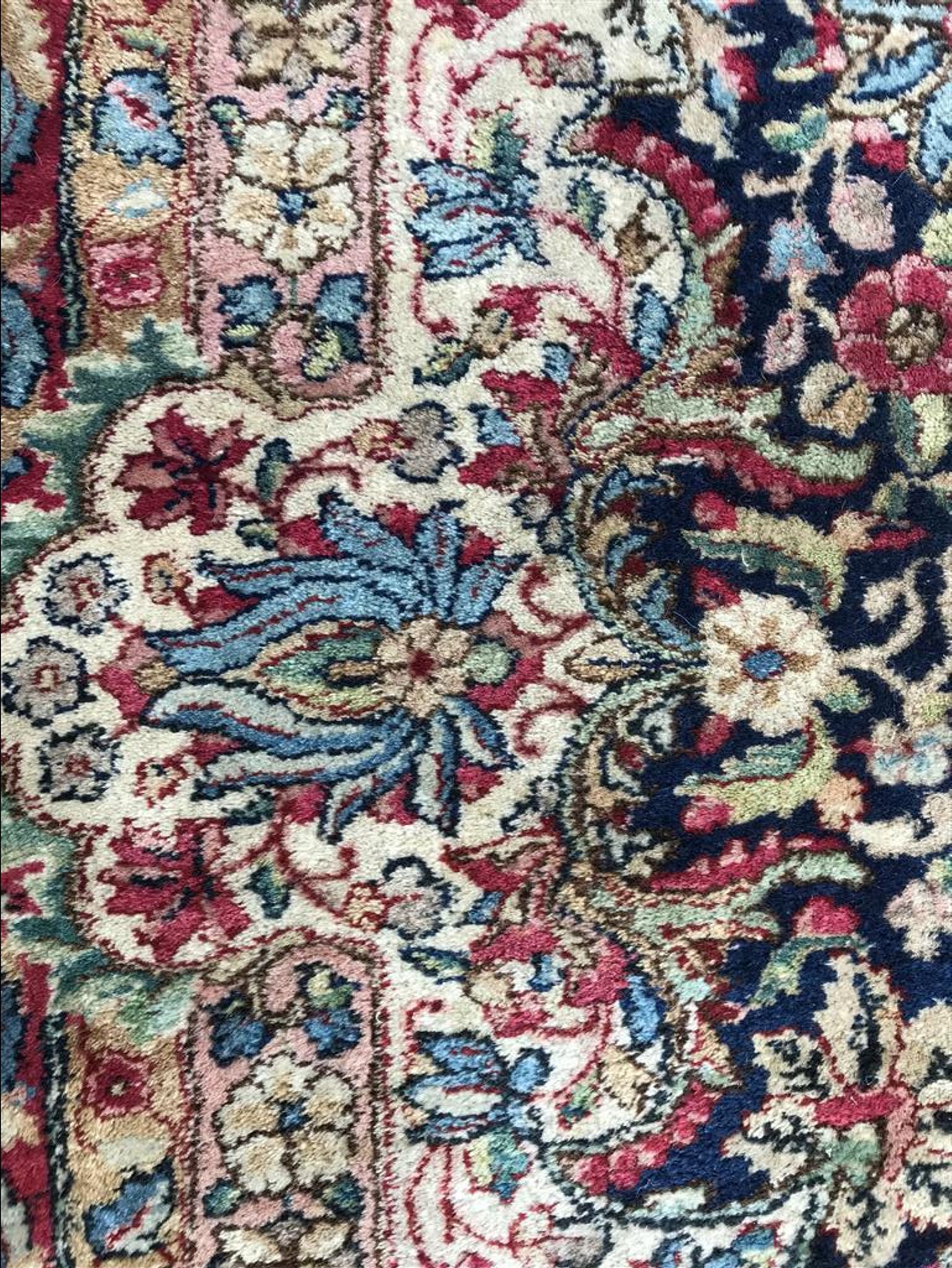 Persian Kerman rug handmade 273 x 353 cm