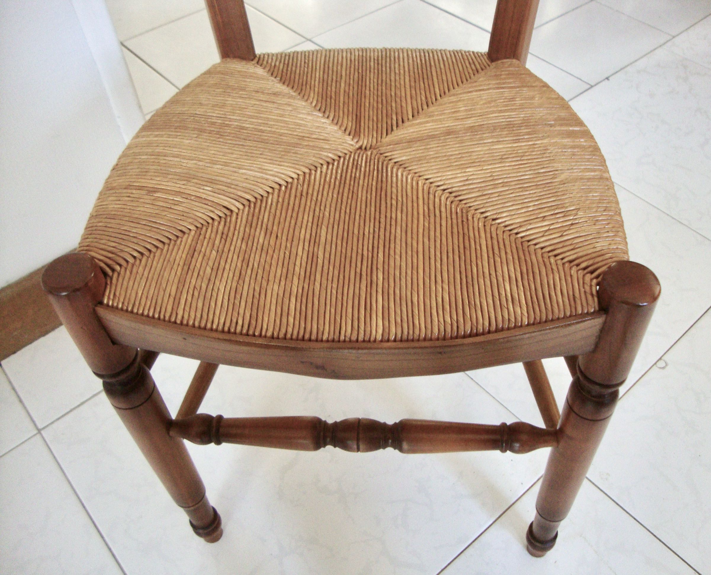 4 hand-stitched chairs 70s