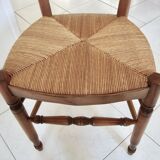 4 hand-stitched chairs 70s