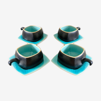 Set of 4 ceramic cups