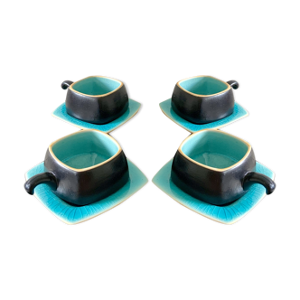 Set of 4 ceramic cups