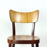 Ensemble de 4 chaises à repas par Tatra en noyer, Tchécoslovaquie 1960