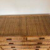 Rattan dresser