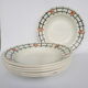 Set of 6 old St Amandinoise St Amand vintage soup plates