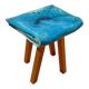 Stool in porcelain & oak by Judith van den Boom, Netherlands, 2012