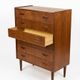 Danish Mid Century Teak Tallboy Chest Of Drawers