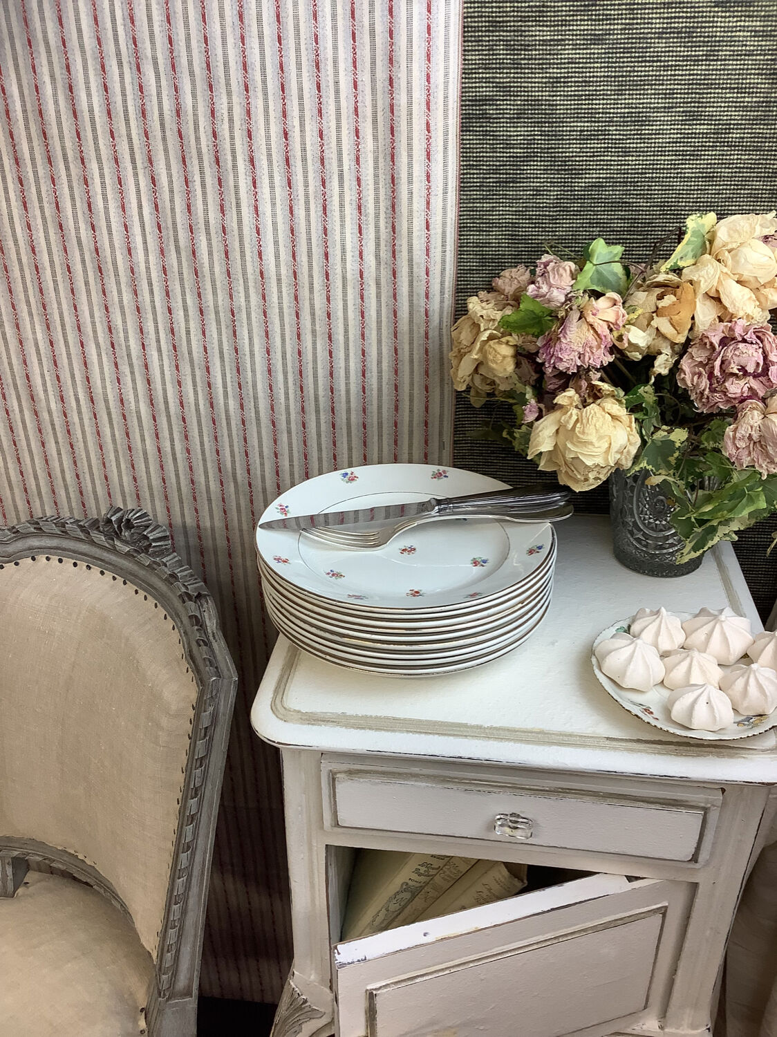 Vintage flat plates made in France Digoin