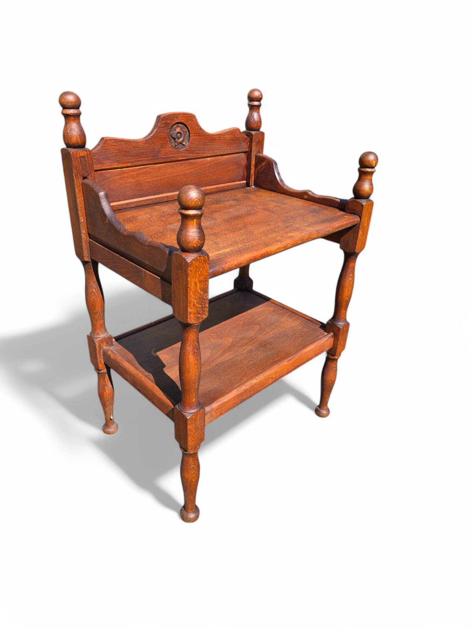 Vintage solid wood side table